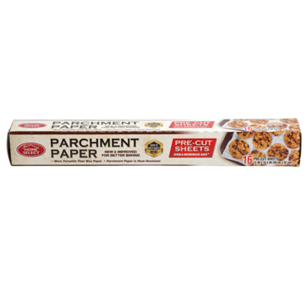 Precut Parchment Paper - 16 Sheets - 12inx16.5in