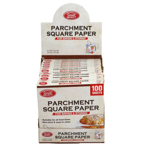 Square Parchment Paper - 100 Sheets - 5.5" x 5.5"