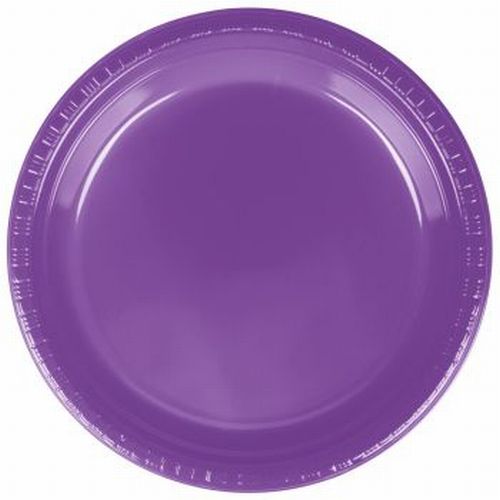 Amethyst Plastic Plate (20ct - 7") Heavy Duty