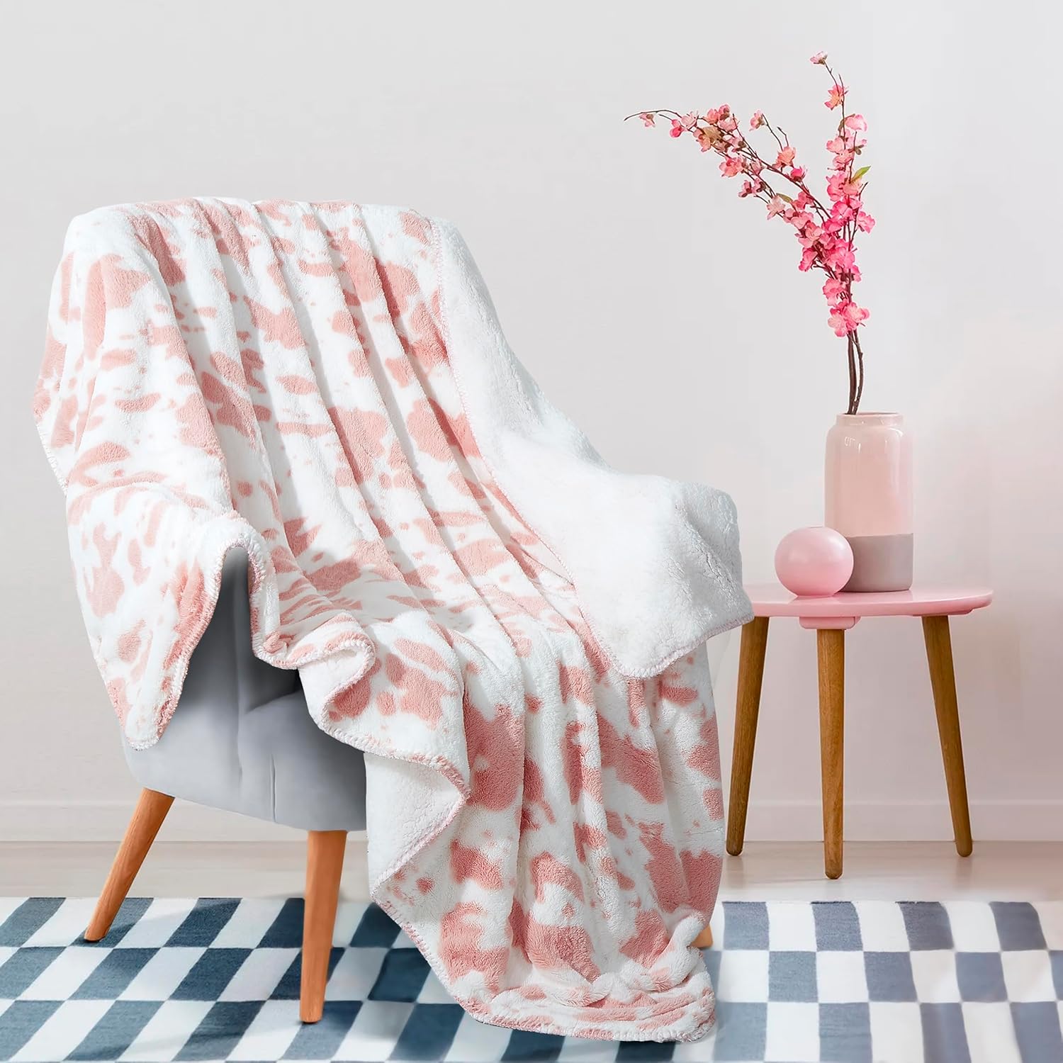 Virah Bella Strawberry Cow Wearable Throw