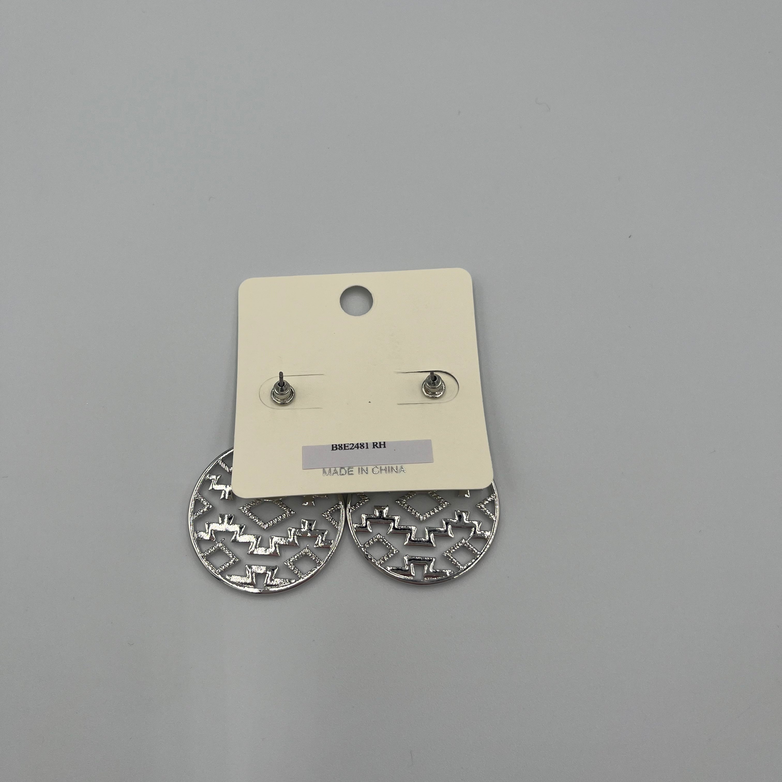 Silver-toned Bohemian Drop Earrings