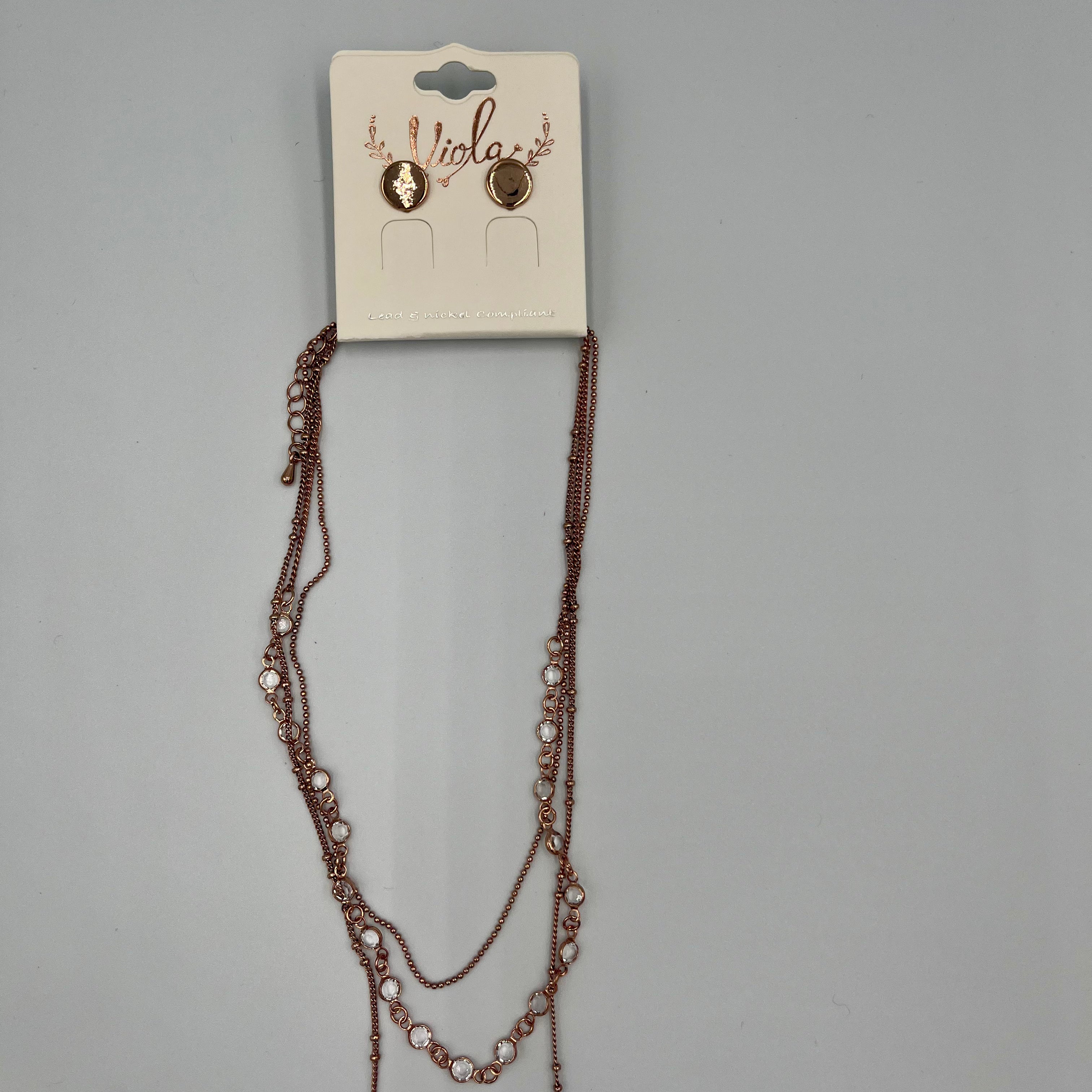Coppertone Earring & Necklace Set
