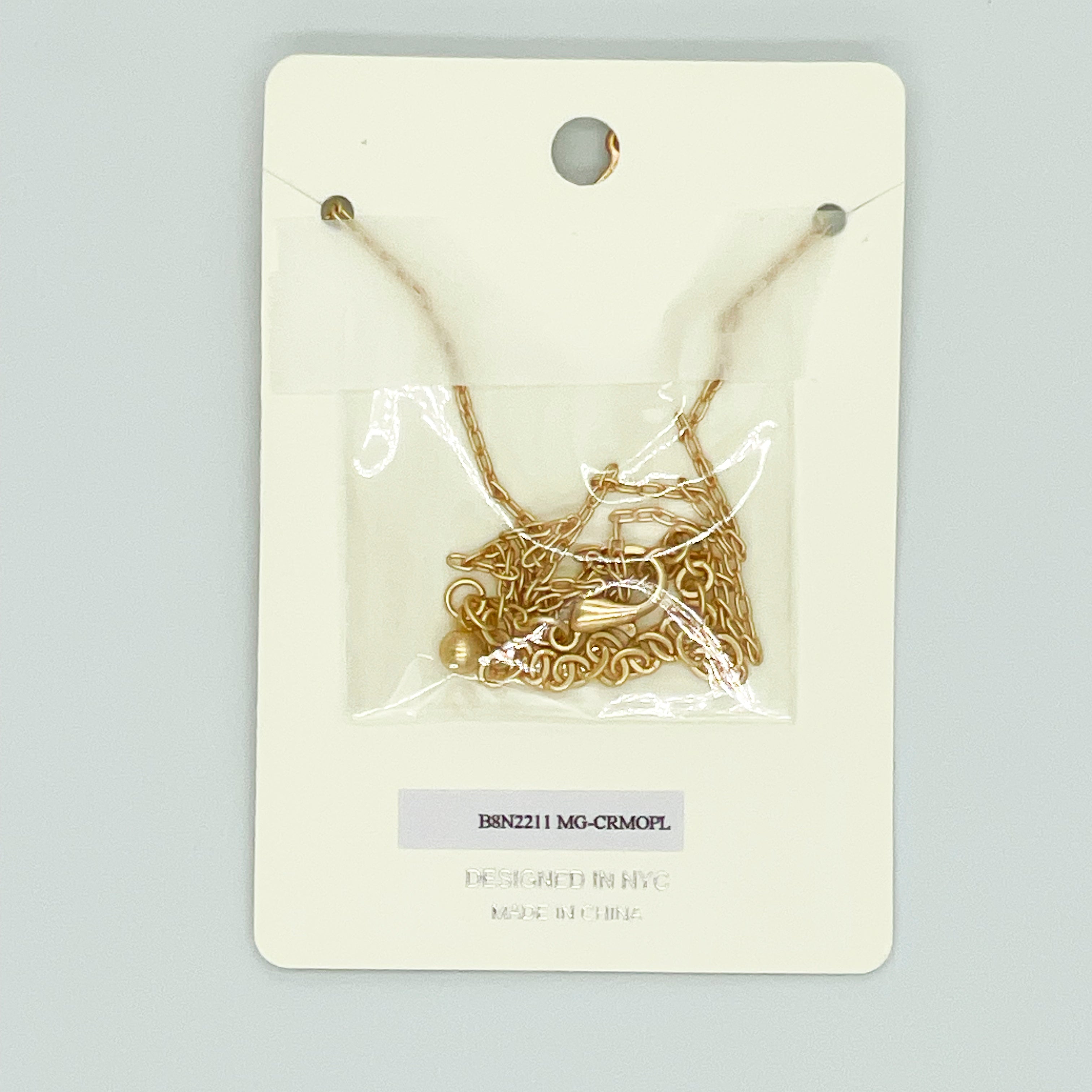 Gold-toned Set Bar Pendant