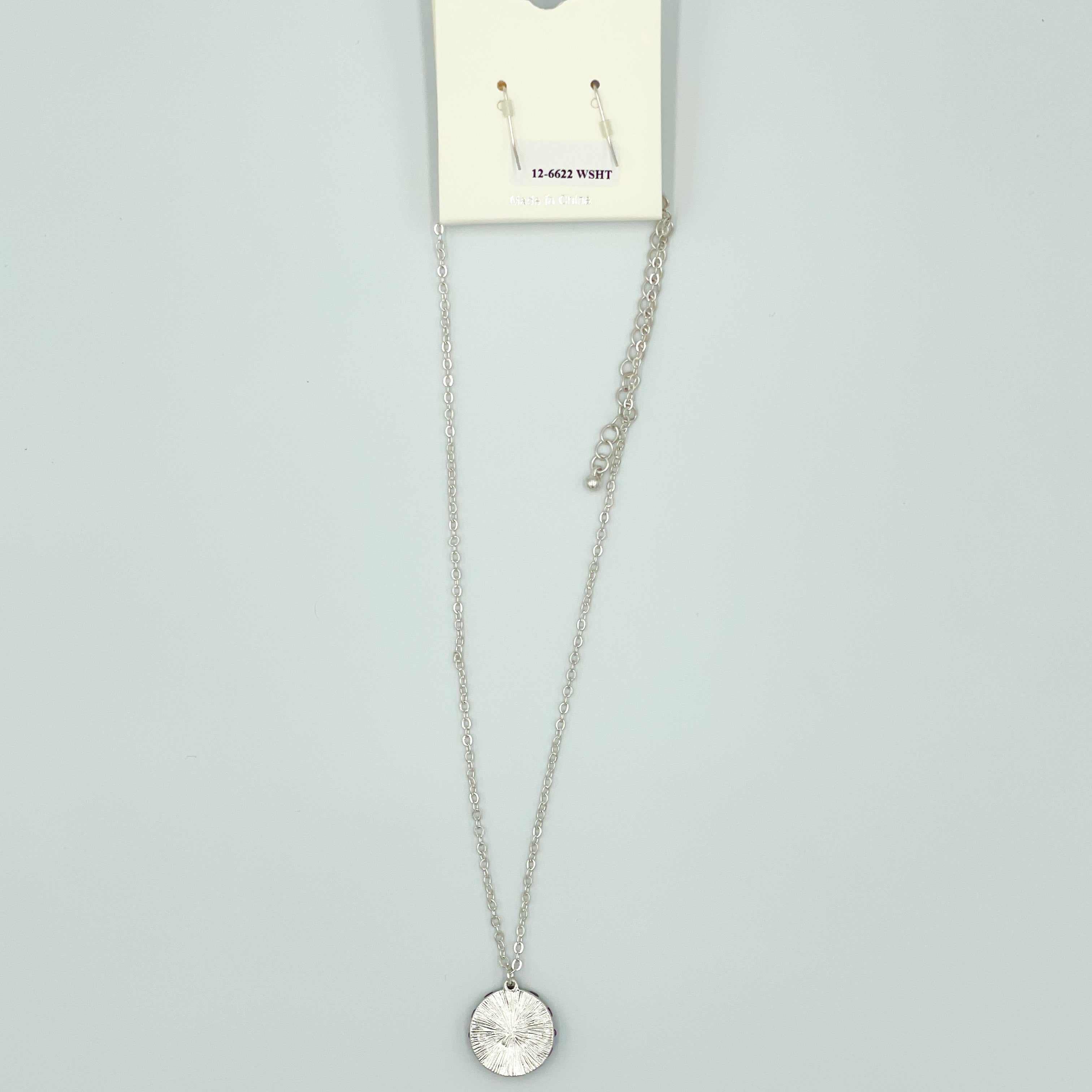 Silver-toned Jewelry Set Pave Eye