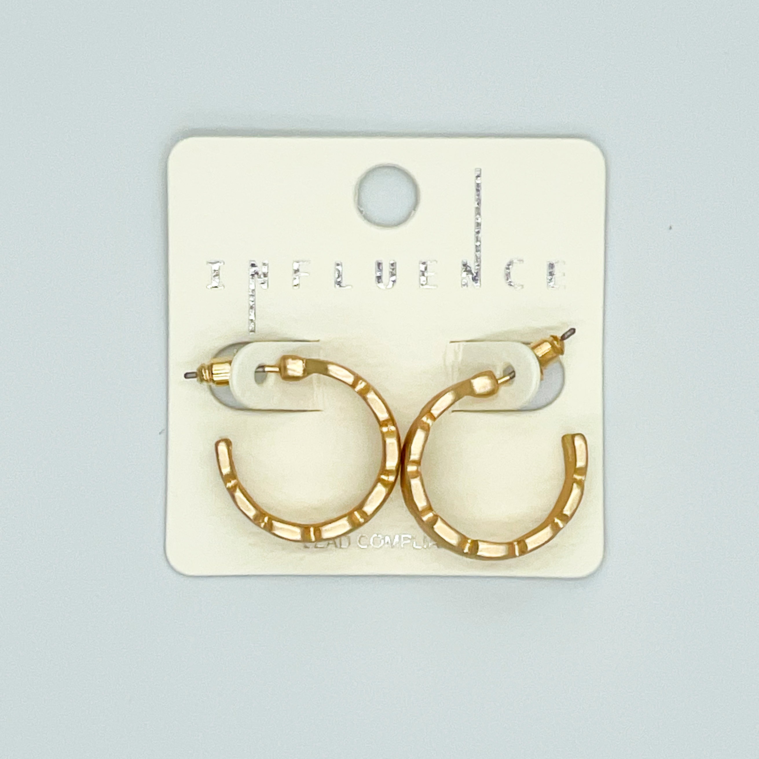 Gold-toned Braided Hoop Earrings