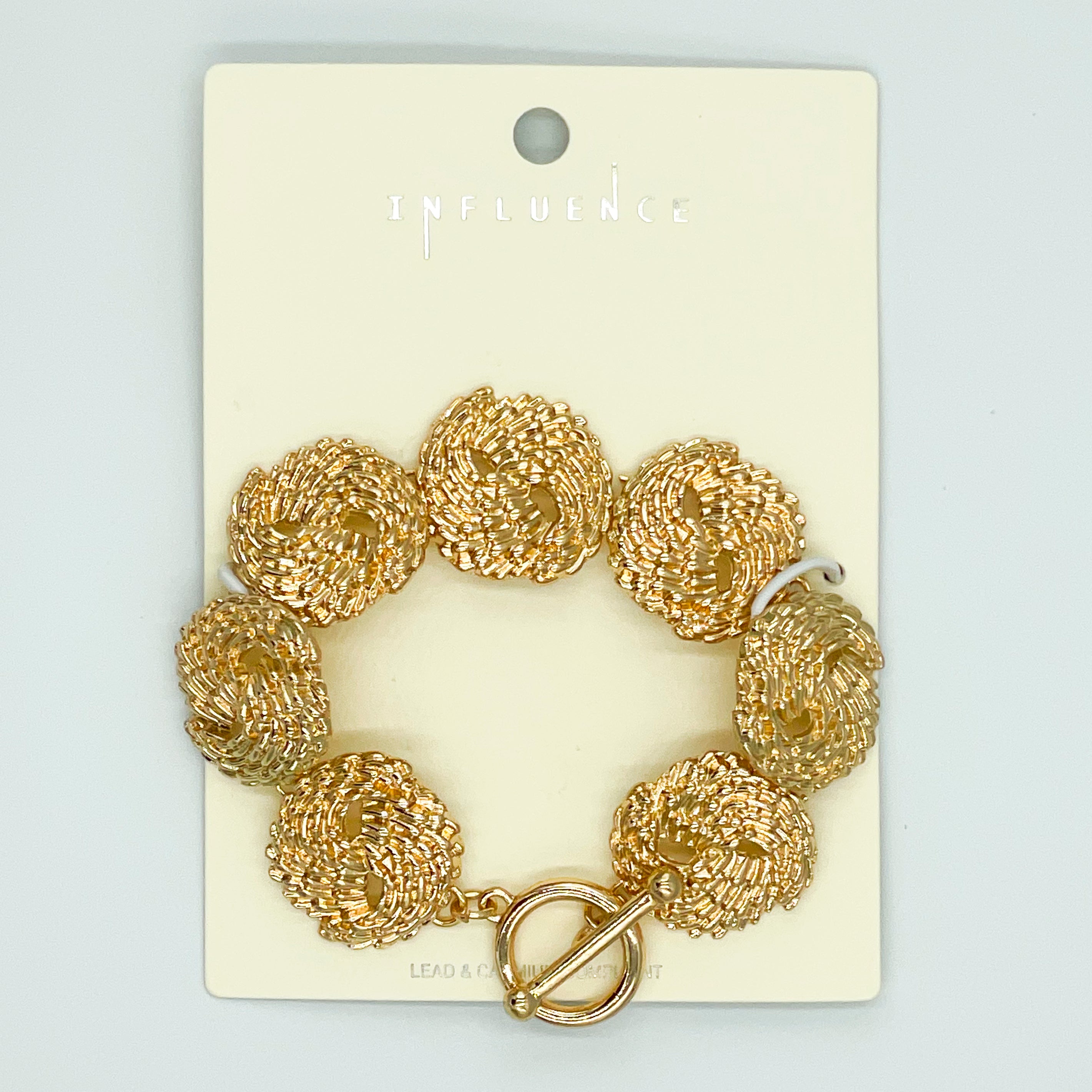 Gold toned Bracelet Toggle Clasp
