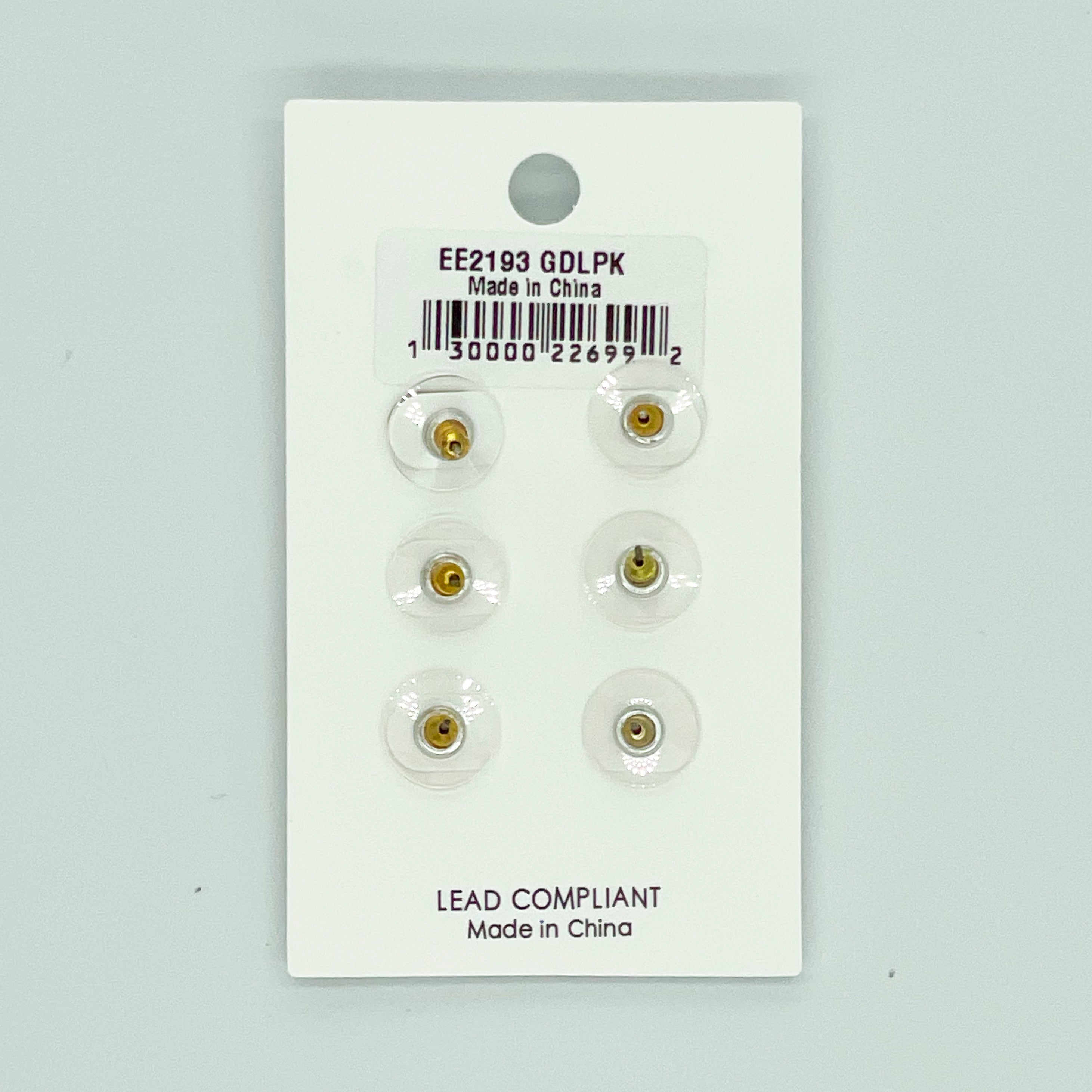 3pc Earring Set Pink\Goldtone Pearl