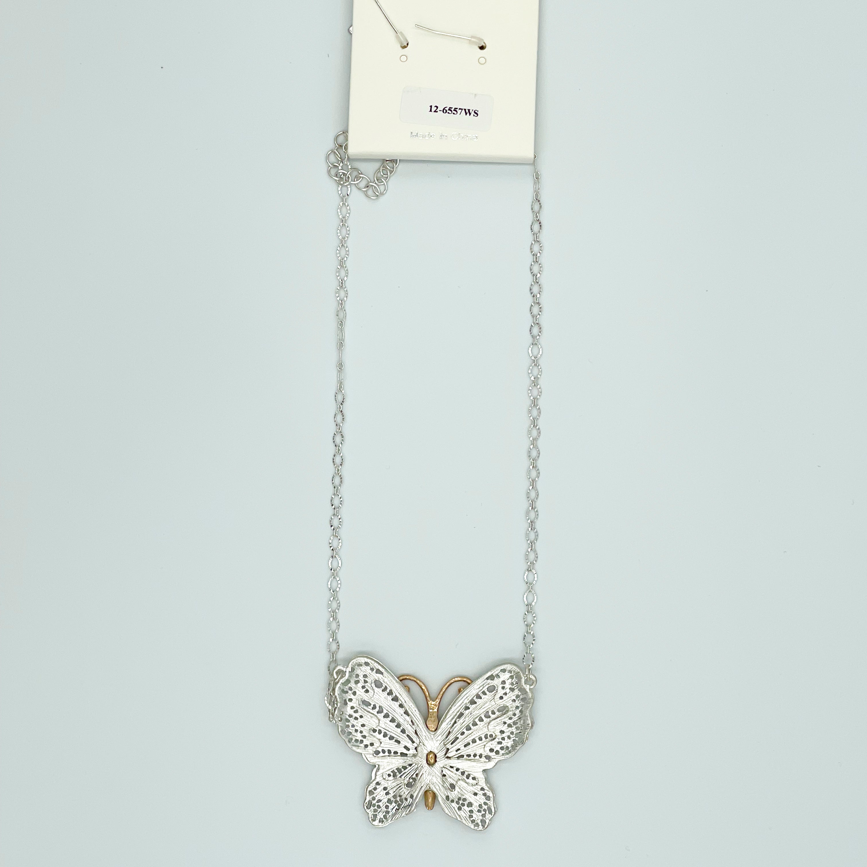 Viola Butterfly Earring and Necklace Set