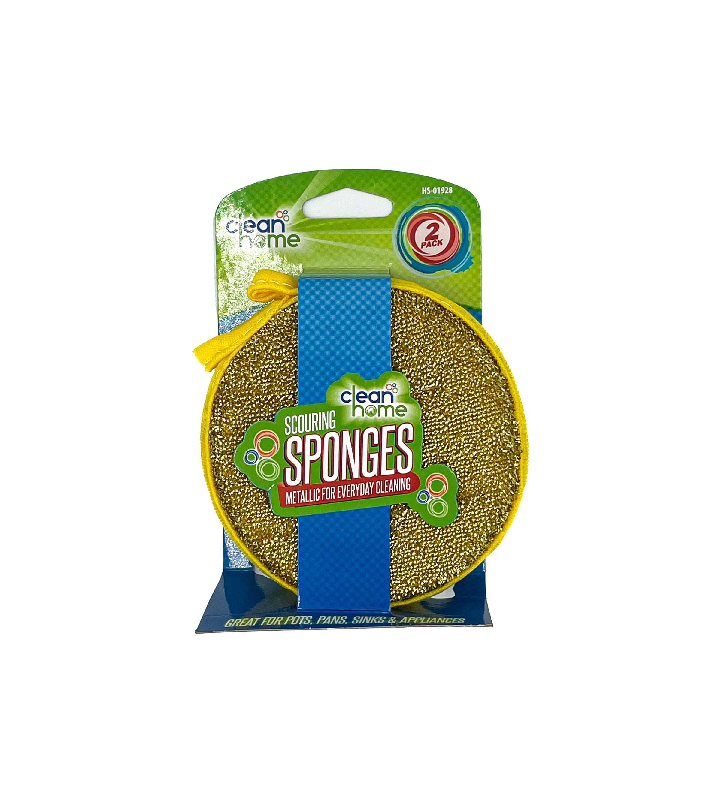 Scouring Sponges 2pk Metallic