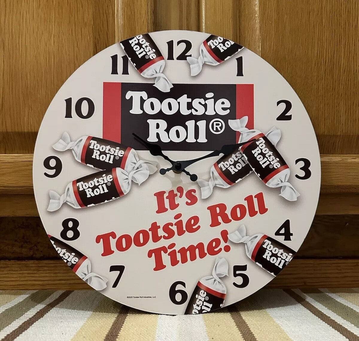 Tootsie Roll Wood Clock