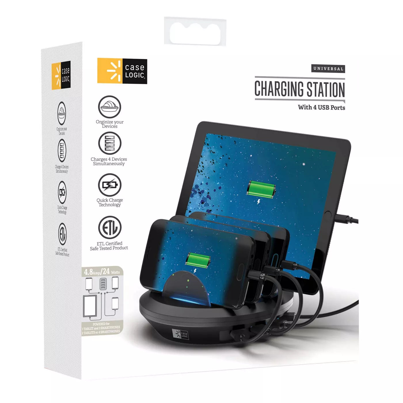 4.8 Amp ETL ChargingHhub-GD