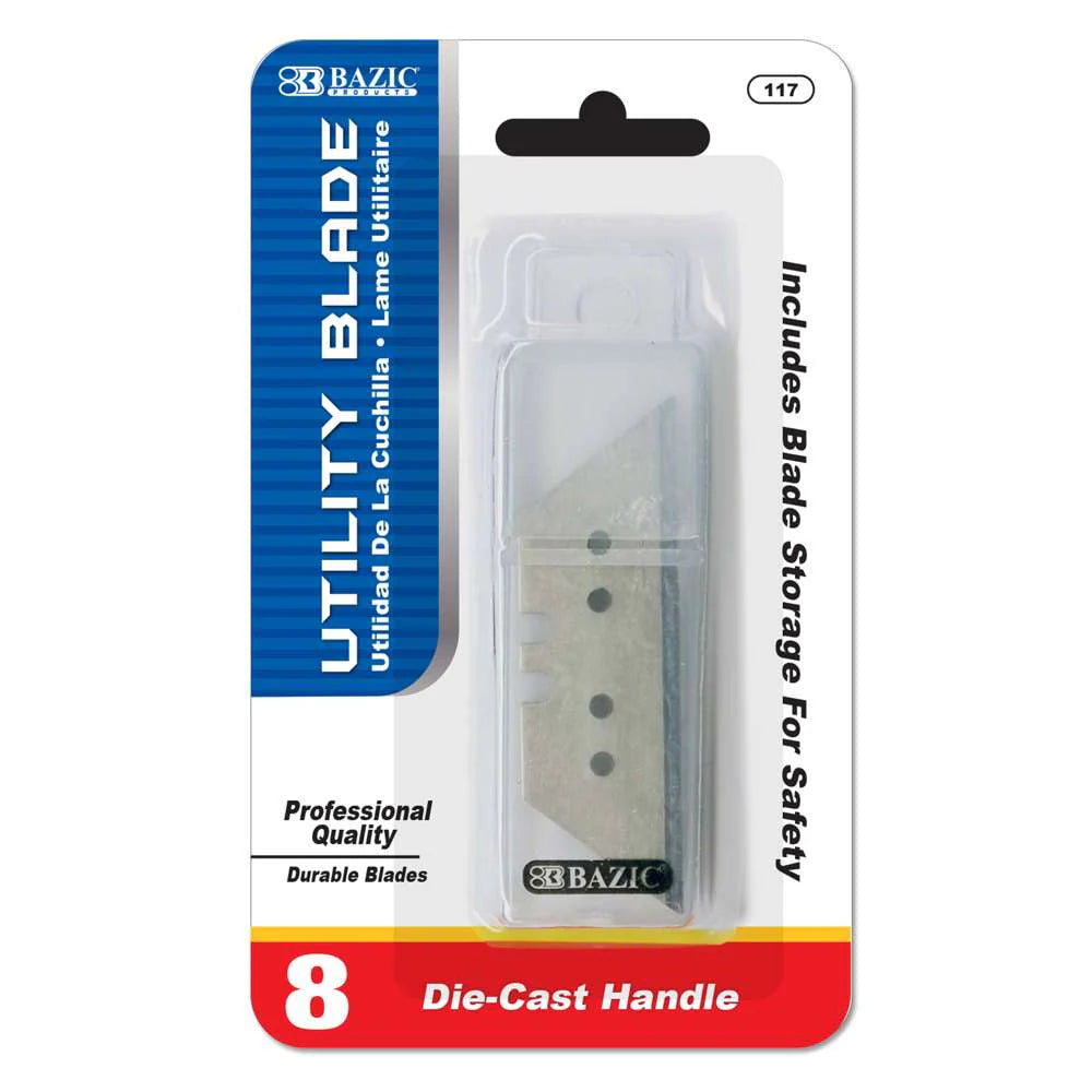 Bazic Utility Knife Replacement Blade 8pk