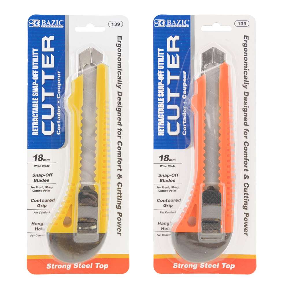 Bazic Steel Top Multipurpose Cutter Assorted Color