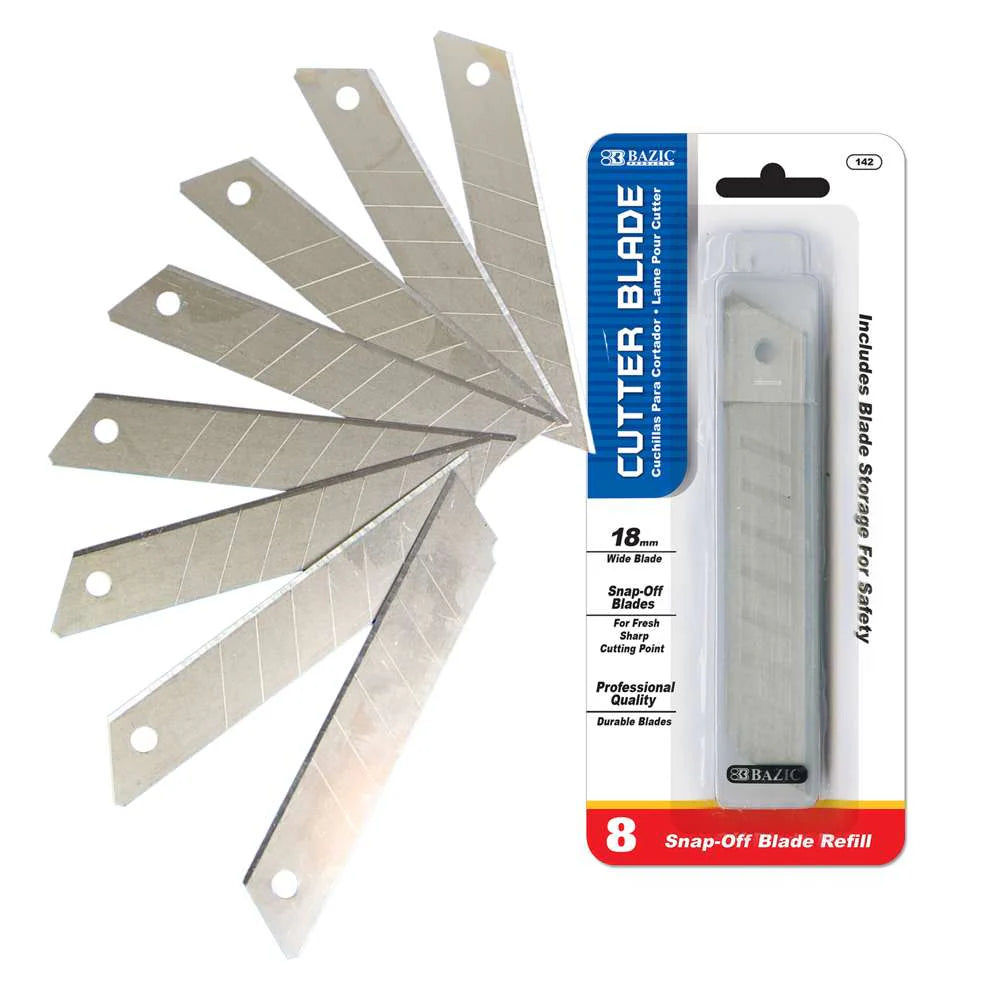 Bazic Cutter Replacement Blades Tube 8pk