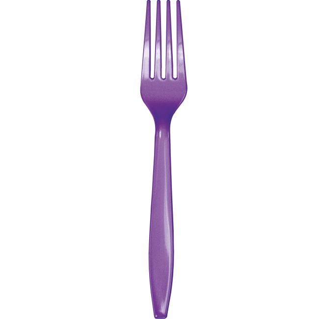 Amethyst Plastic Forks (24ct)