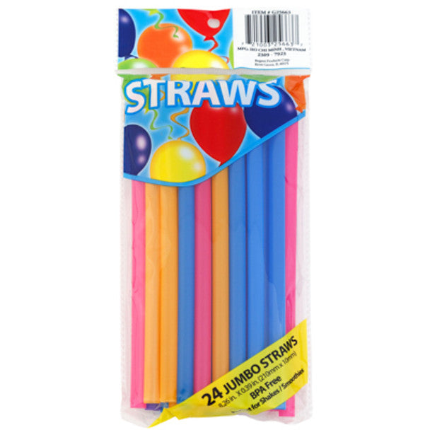 Jumbo Shake/Smoothie Straws 24ct