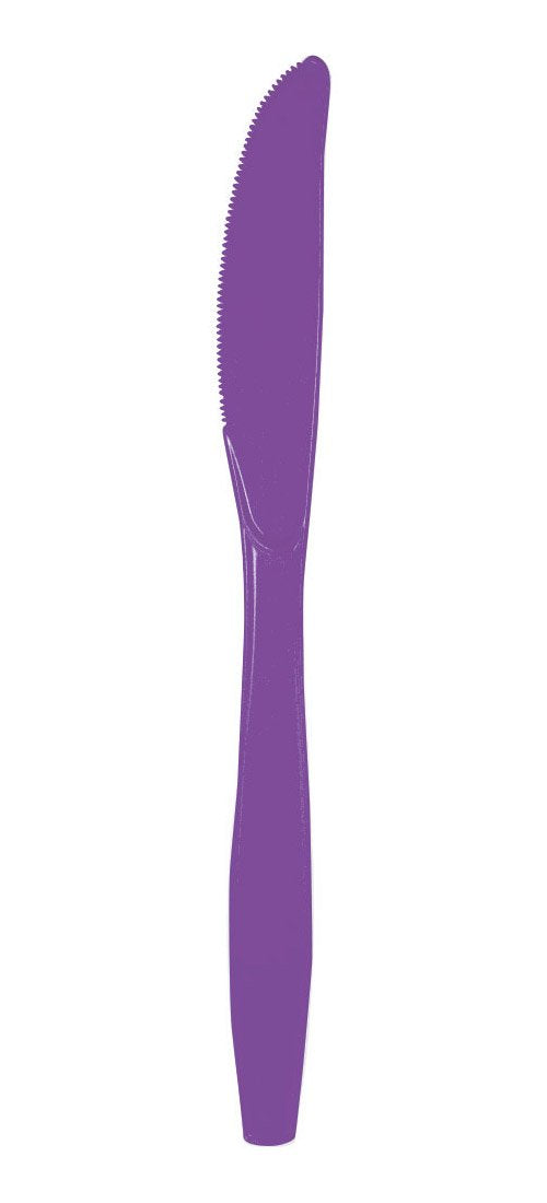 Amethyst Plastic Knives (24ct)