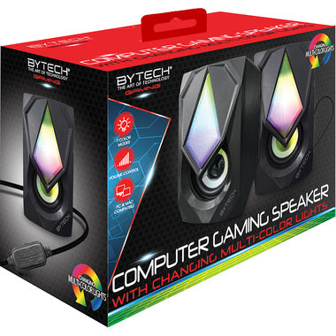Gaming Aux Light Up Speaker - Black