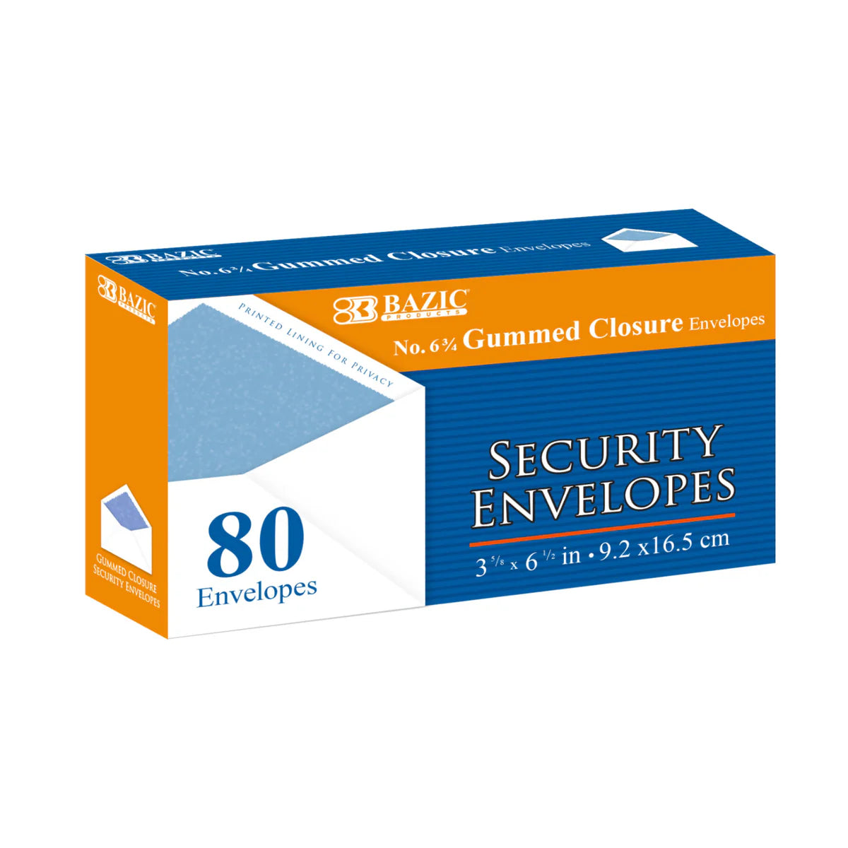 Bazic Security Envelopes 80pk