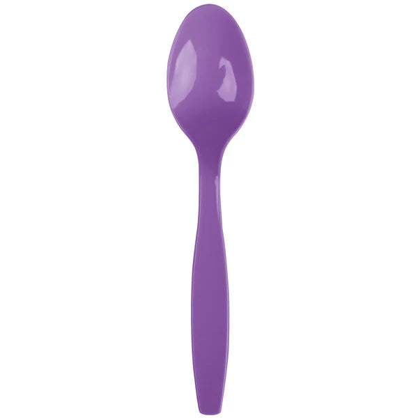 Amethyst Plastic Spoons (24ct)