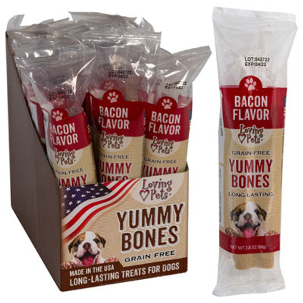 Dog Treats Bacon Flavor Stick 2.8oz