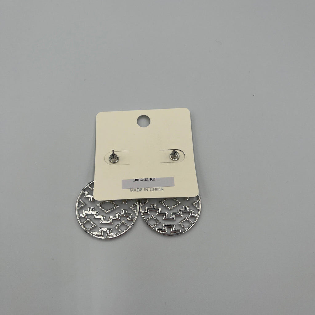 Silver-toned Bohemian Drop Earrings