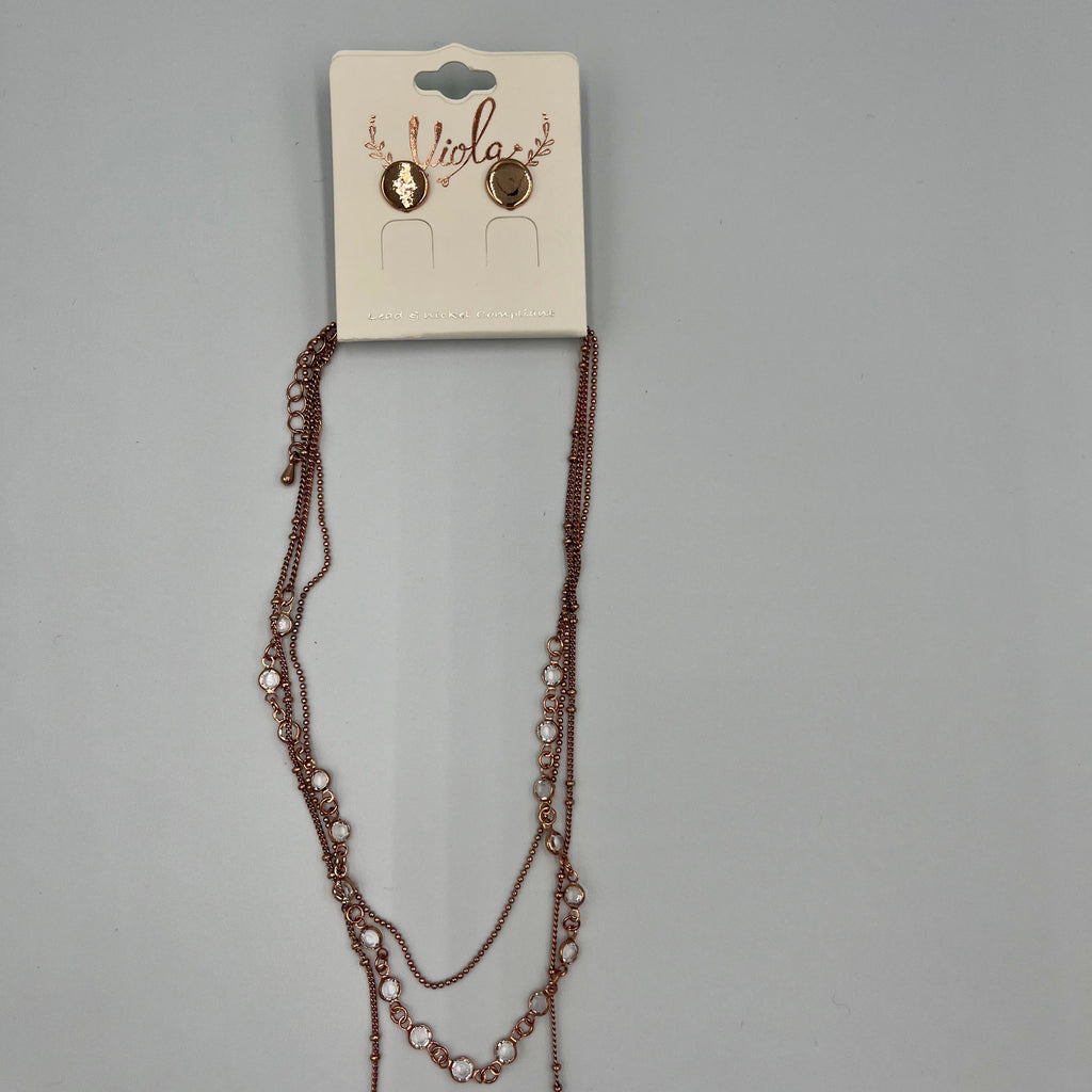 Coppertone Earring & Necklace Set