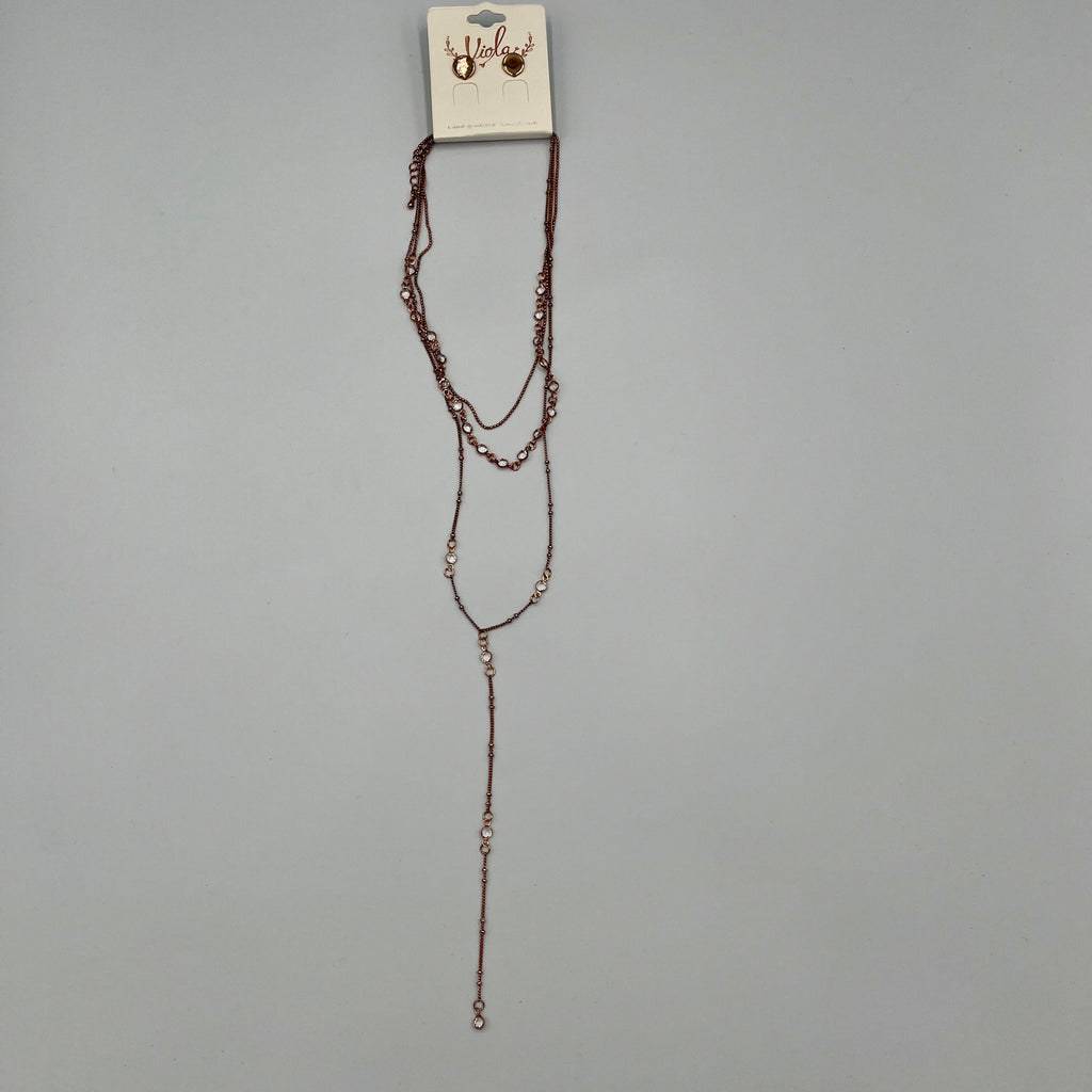 Coppertone Earring & Necklace Set