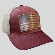 Hold Fast Flag Burgundy Cap