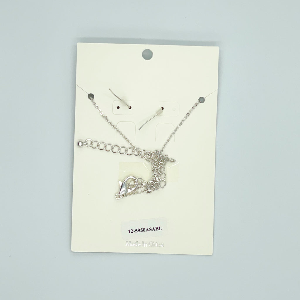 Cross Silver-toned Jewelry Set