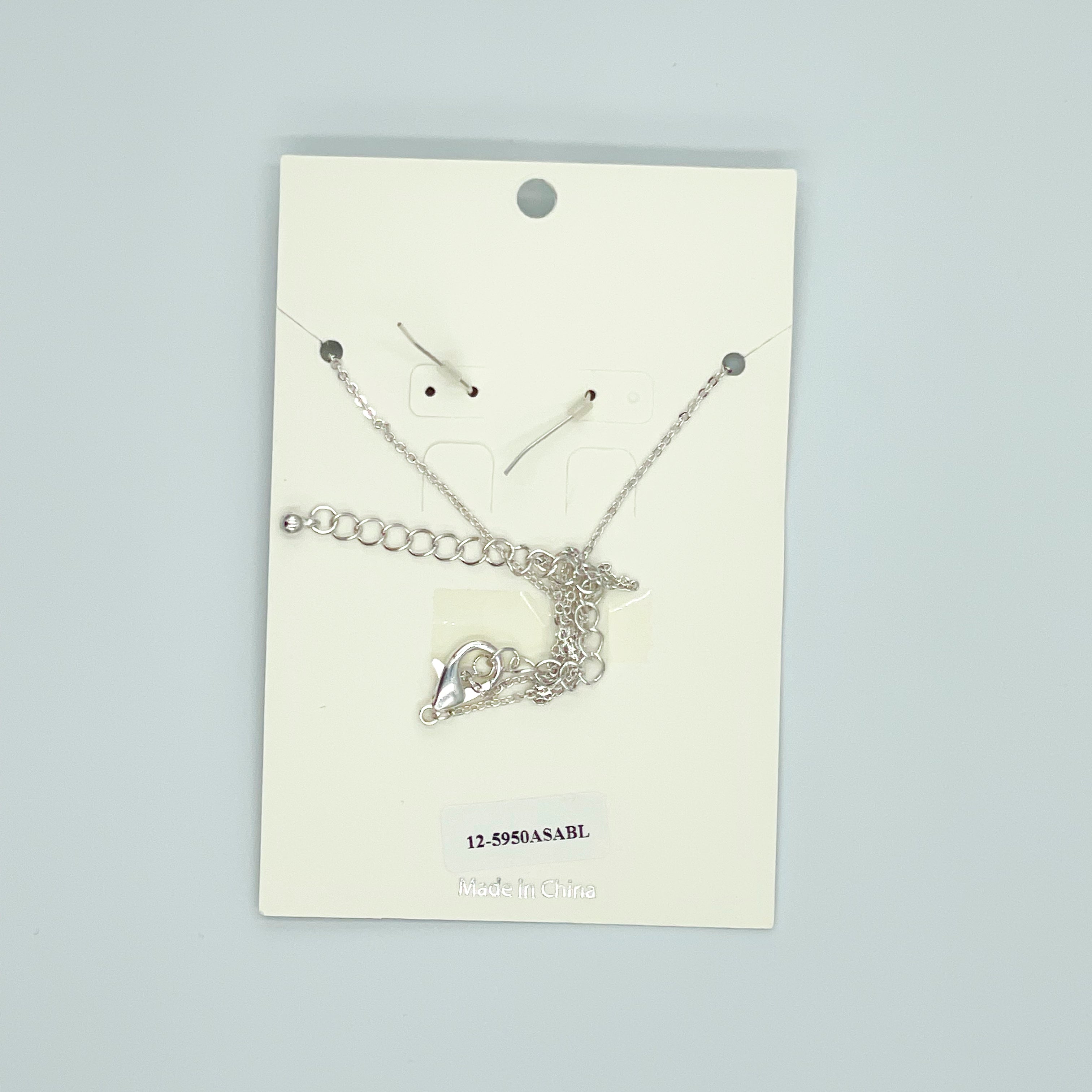 Cross Silver-toned Jewelry Set