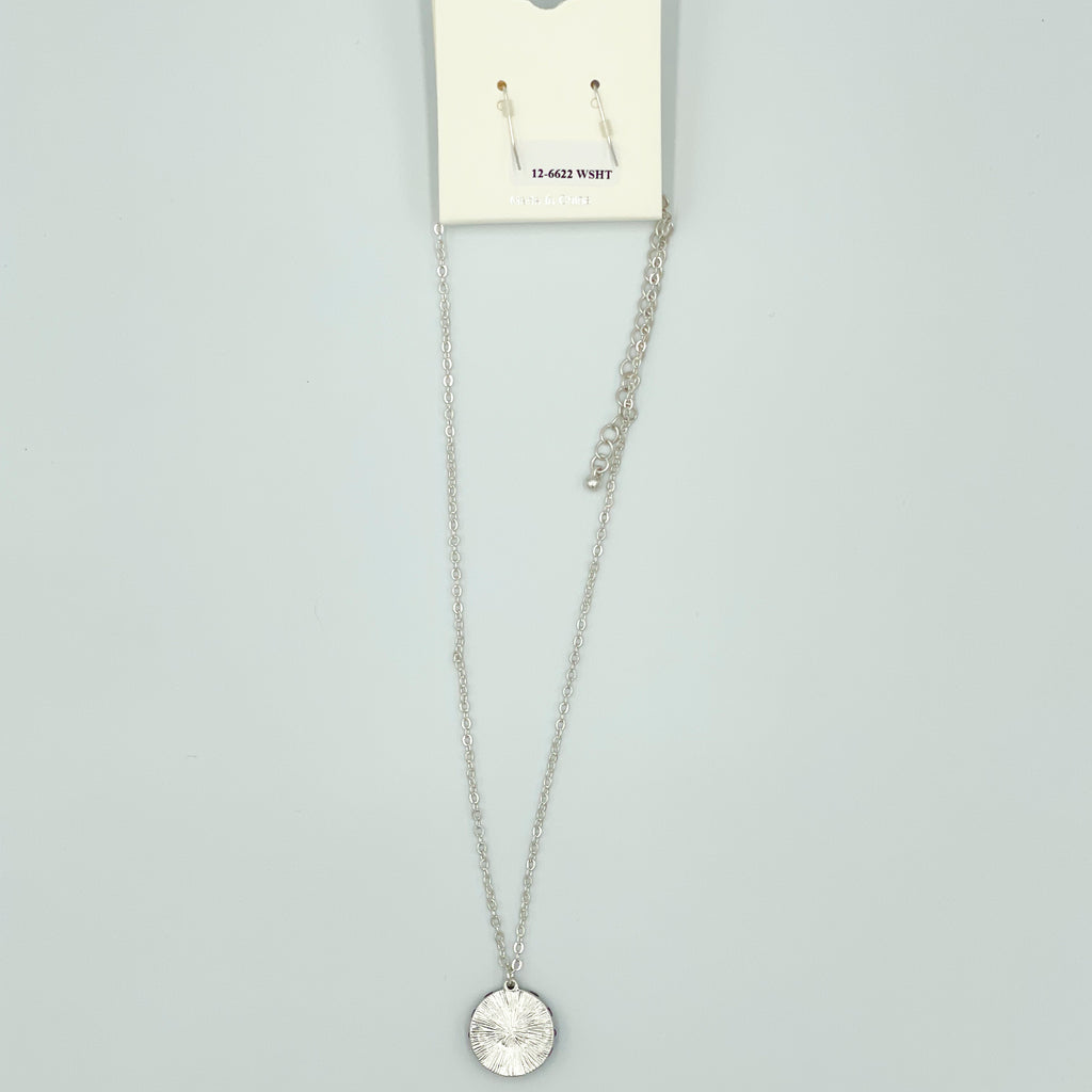Silver-toned Jewelry Set Pave Eye