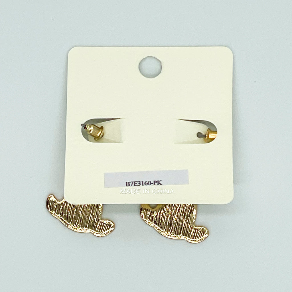 Pink Cowgirl Hat Earrings