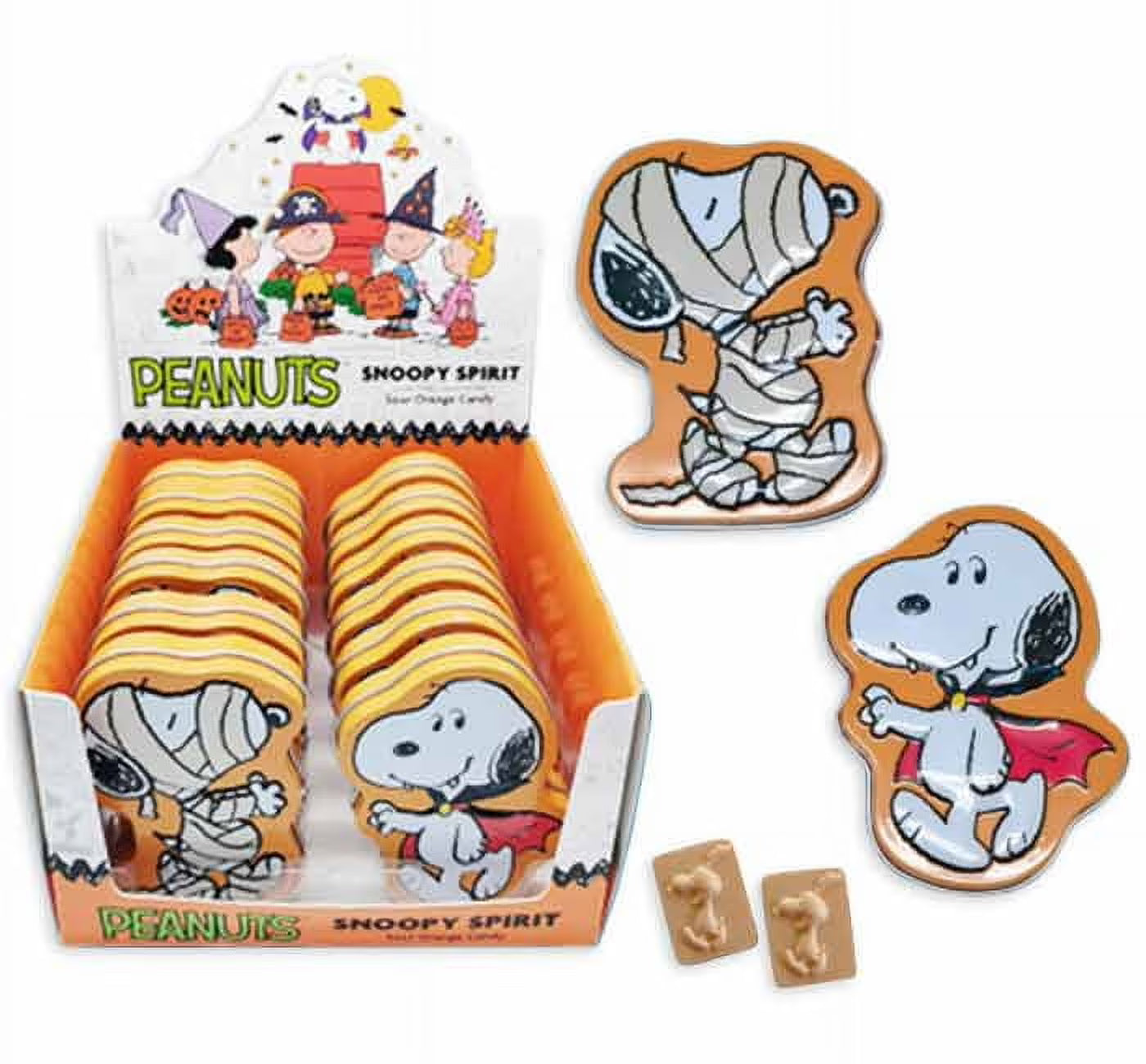Assorted Peanuts Snoopy Spirit Candy Tins (Sour Orange)