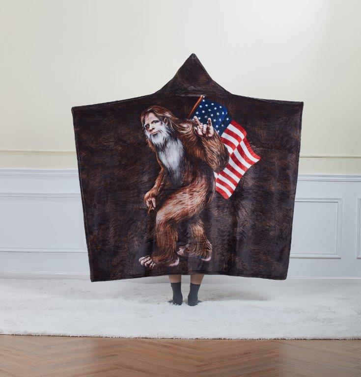 American Sasquatch Wearable Throw 50" x 60"