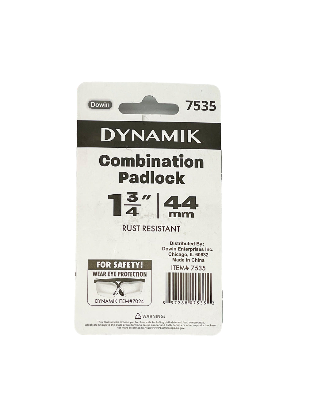 1 3/4" (44MM) COMBINATION LOCK