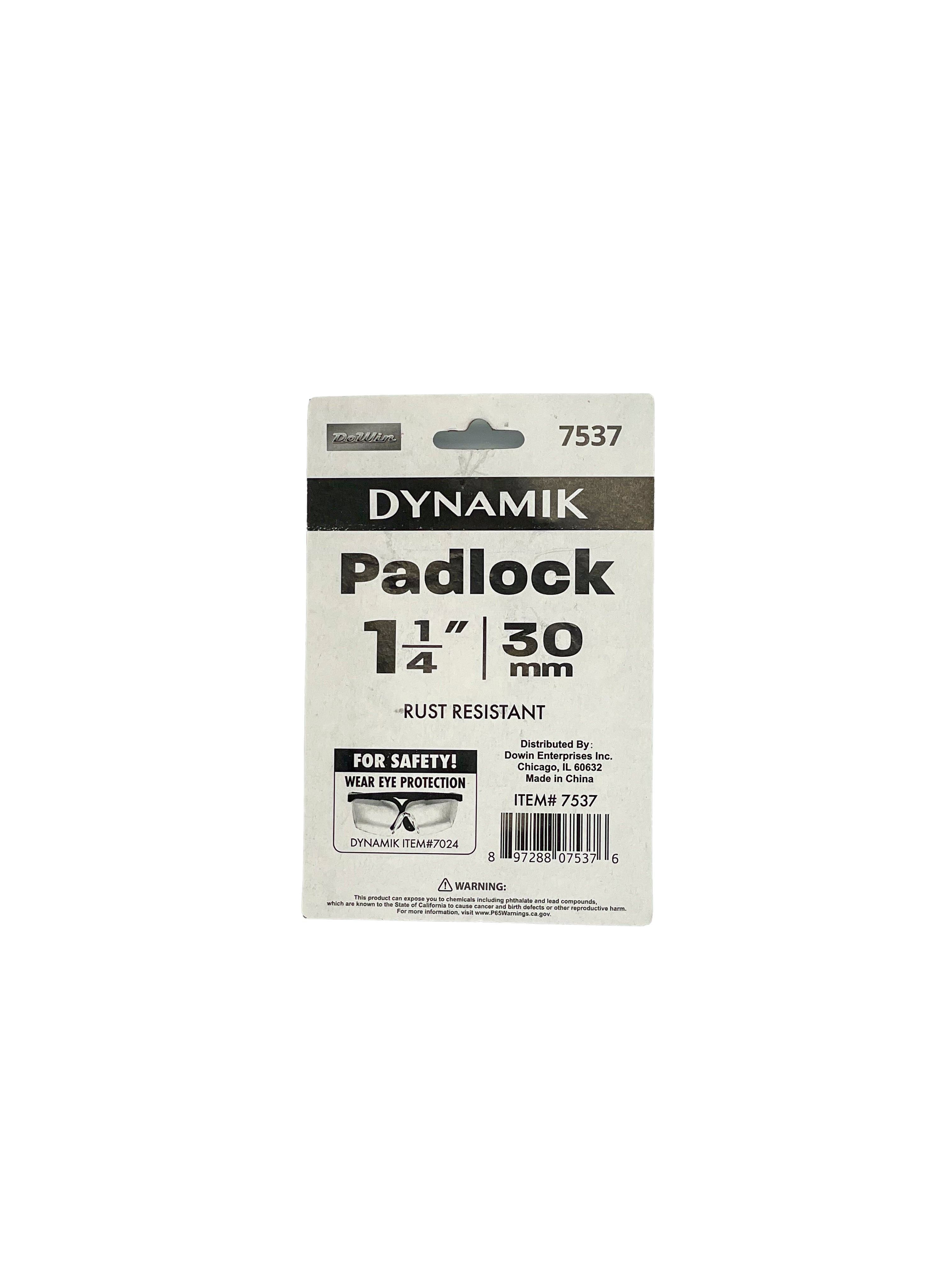 1-1/4" (30MM) PADLOCK